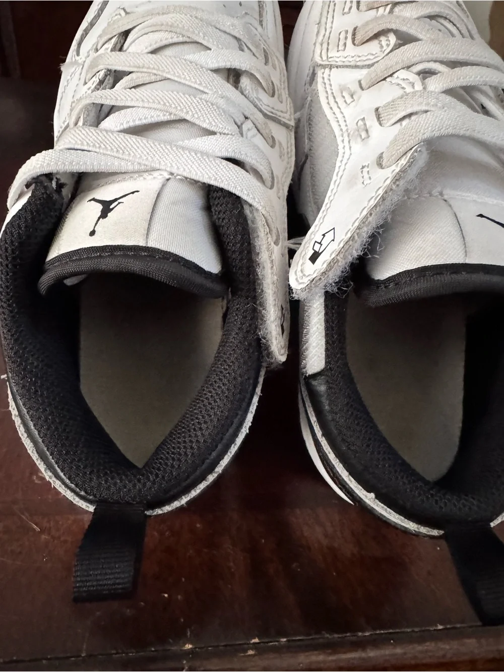 Jordan Low-Top Sneakers in White and Black